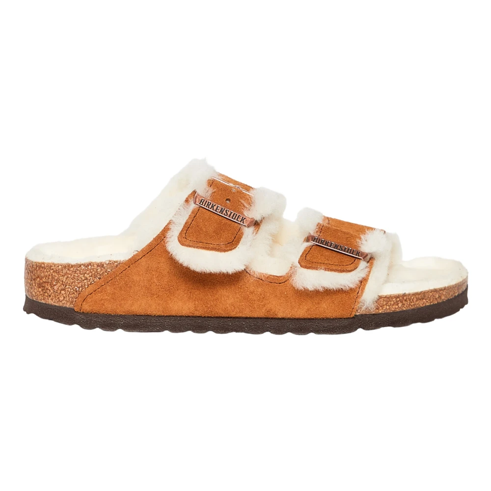 Birkenstock Slide Sandaler Brown, Dam