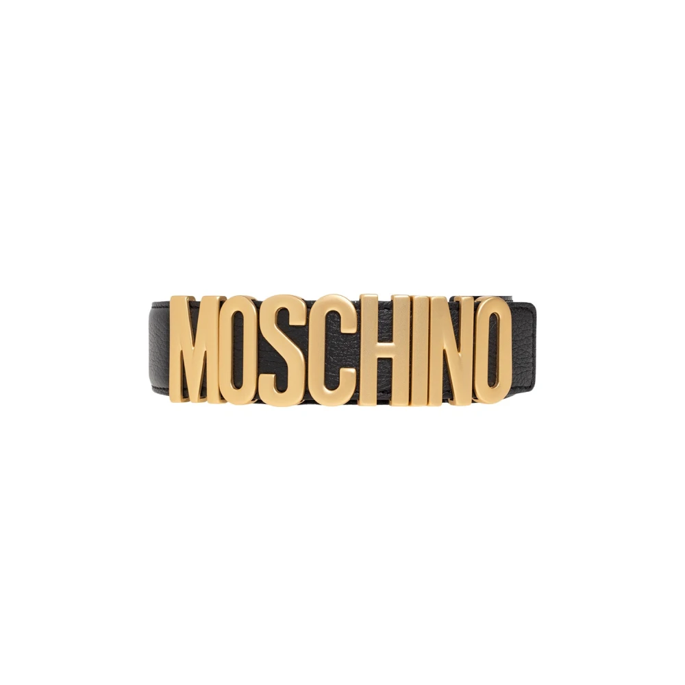 Moschino Riem met logo Black Dames