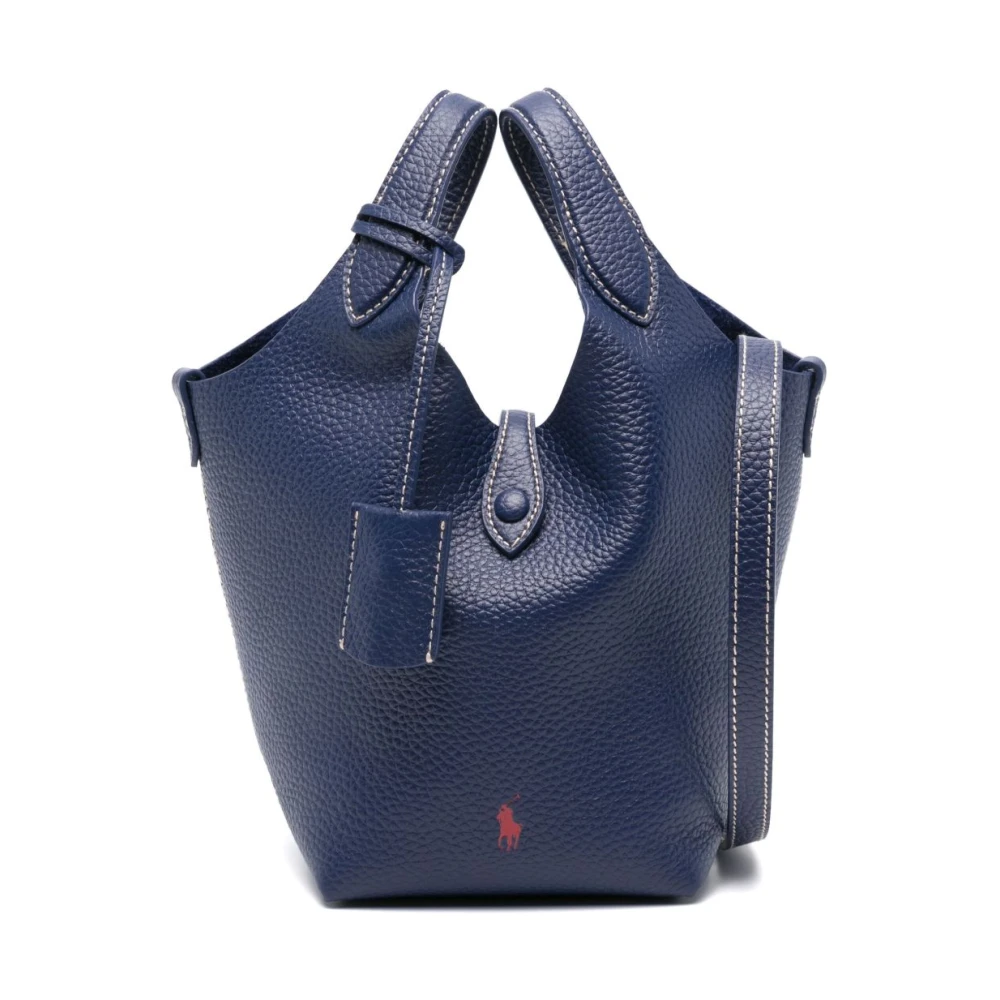 Polo Ralph Lauren Blauwe Schoudertas Elegante Stijl Blue Dames