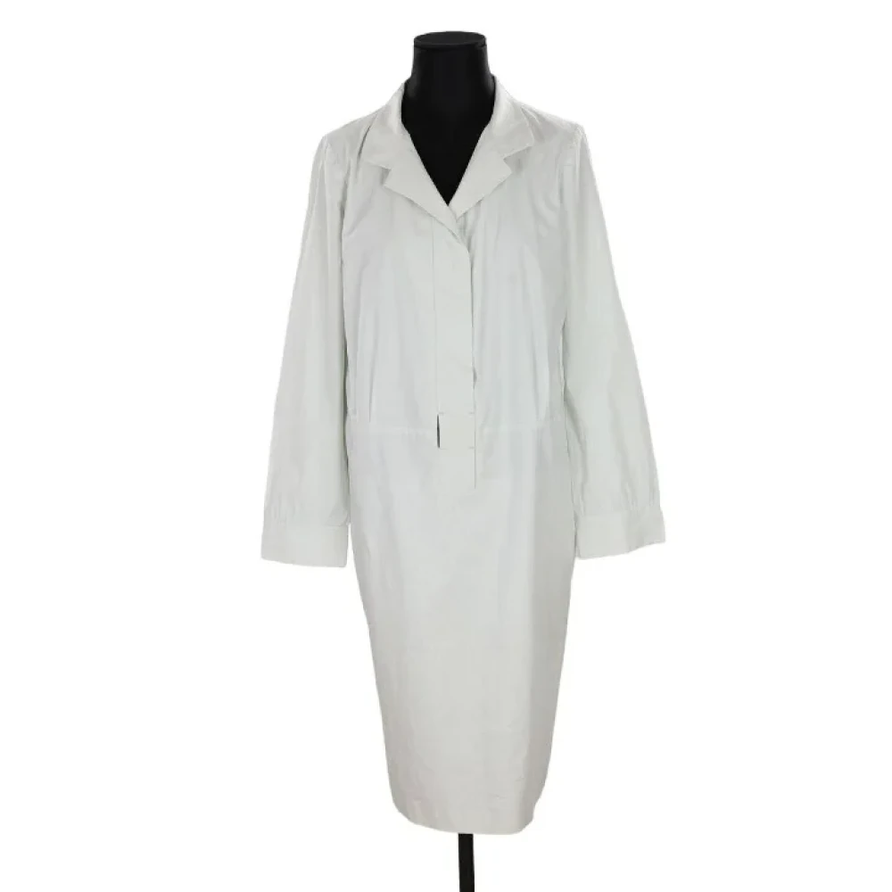 Salvatore Ferragamo Pre-owned Cotton dresses White Dames