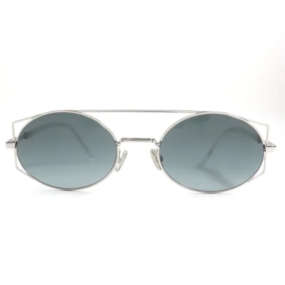 Dior Vintage Pre-owned Metal sunglasses Gray Dames