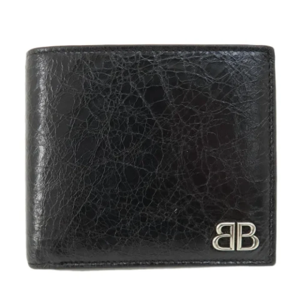 Balenciaga Vintage Pre-owned Leather wallets Black Dames
