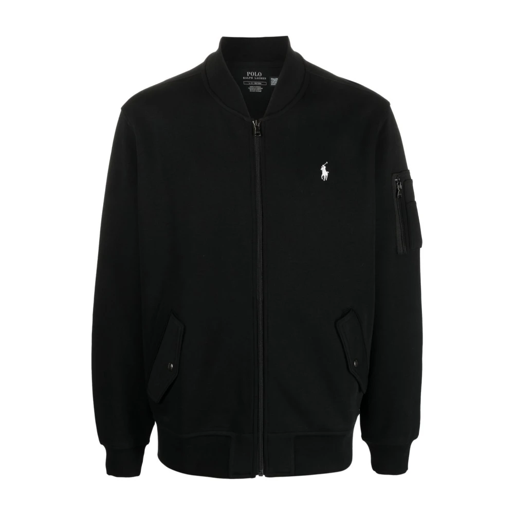 Polo Ralph Lauren Men's Black Bomber Jackets, L, Jumpers
