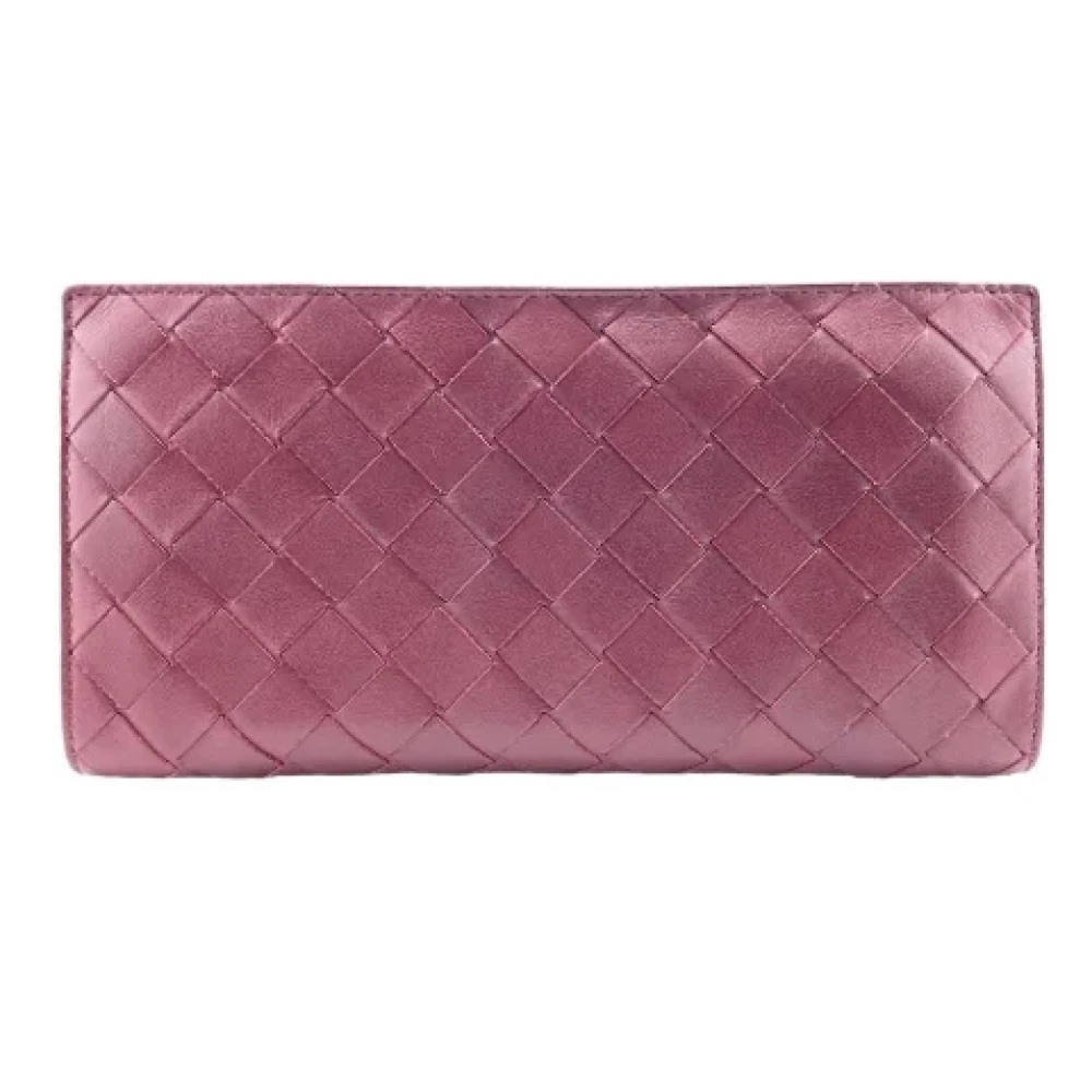 Bottega Veneta Vintage Pre-owned Leather wallets Red Dames