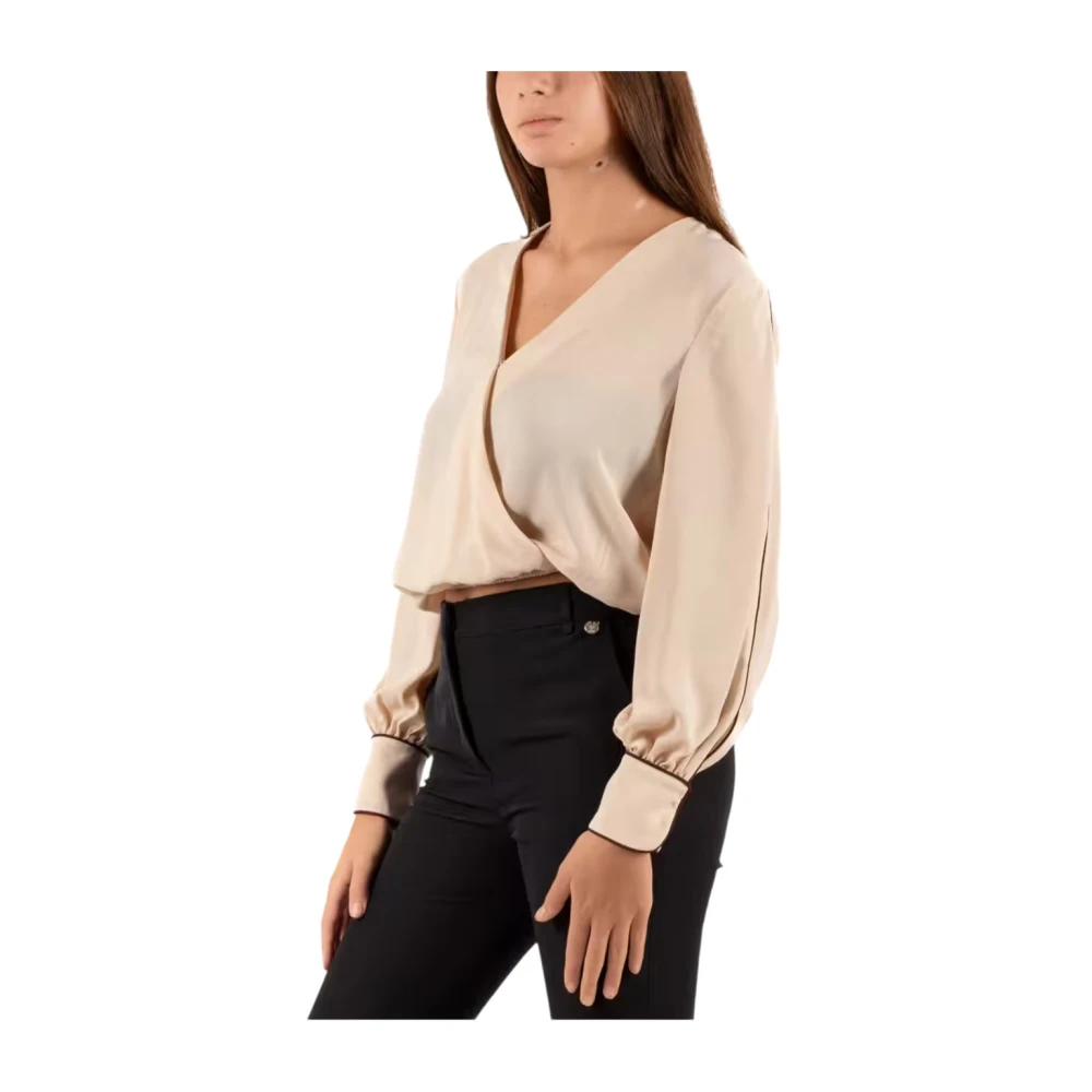Liu Jo Elegante Blouse voor Vrouwen Beige Dames
