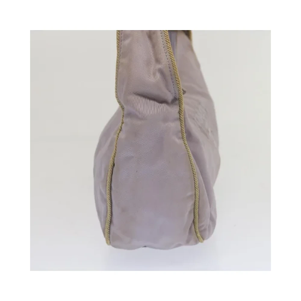 Prada Vintage Pre-owned Nylon handbags Purple Dames