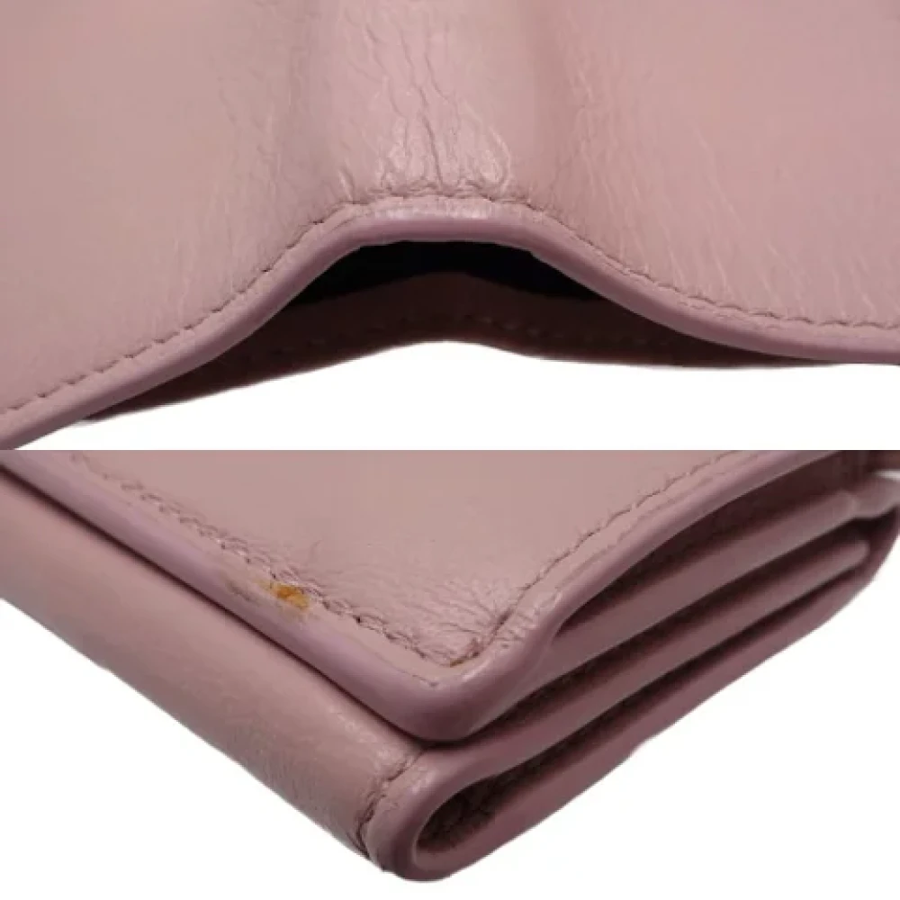 Balenciaga Vintage Pre-owned Leather wallets Pink Dames
