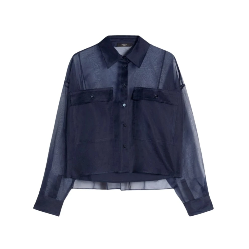 Weekend Max Mara Women's Blue Colomba Shirt - Shirts - M - Blouses & Shirts