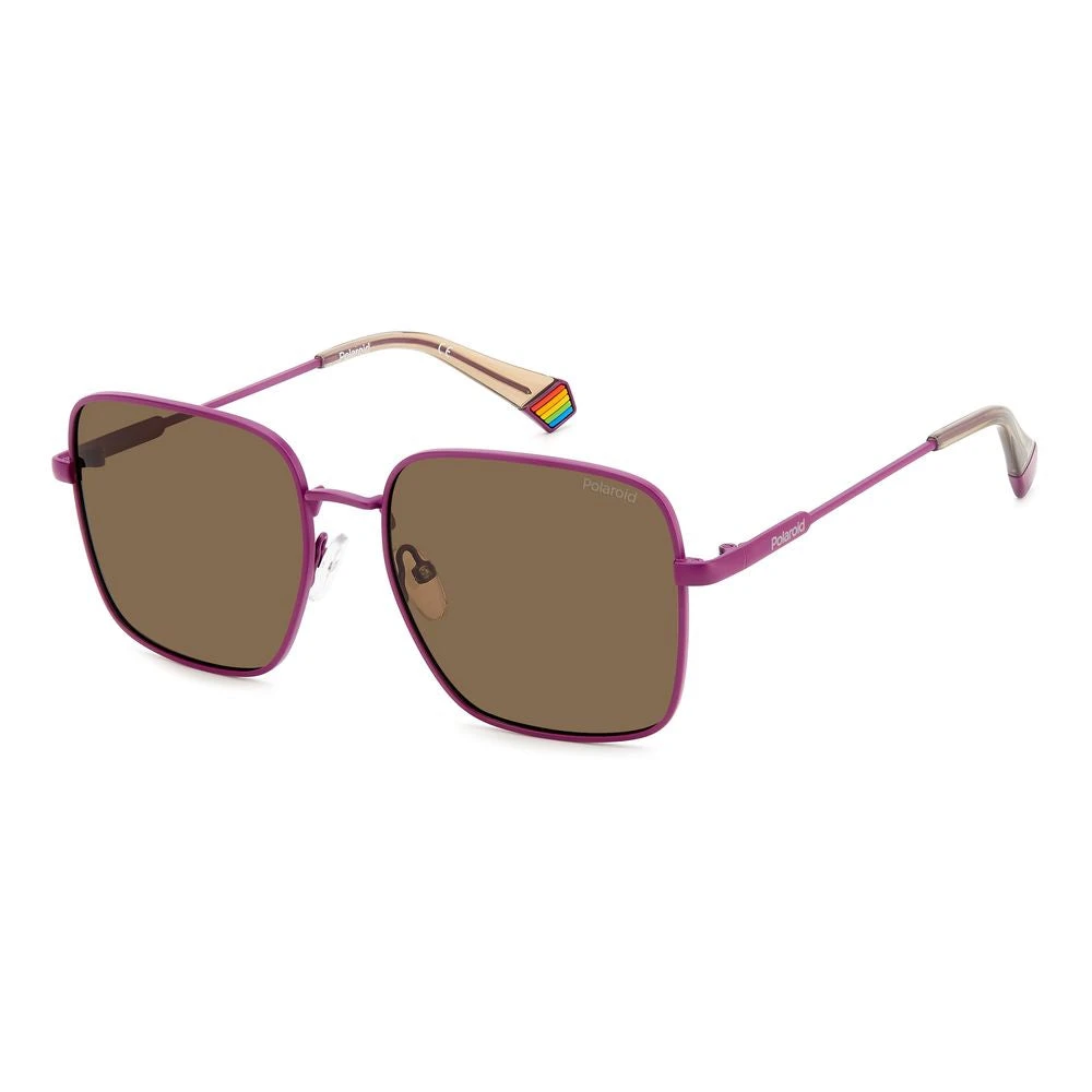 Polaroid Women's Purple Metal Sunglasses Uv Protection
