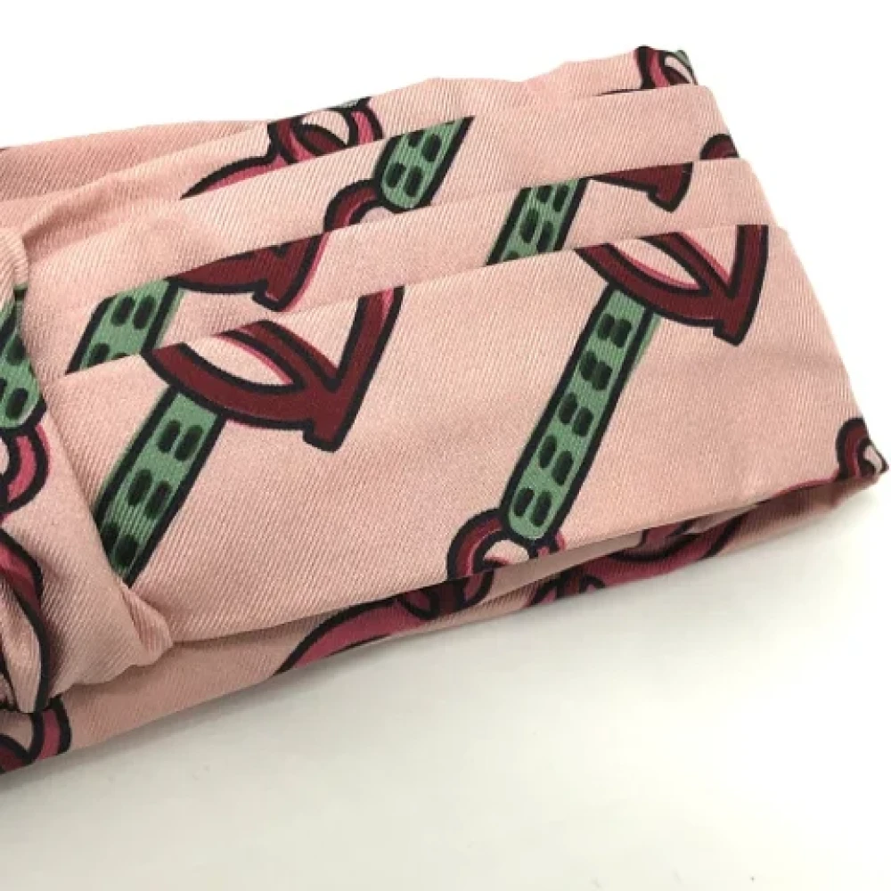 Gucci Vintage Pre-owned Fabric hair-accessories Pink Dames