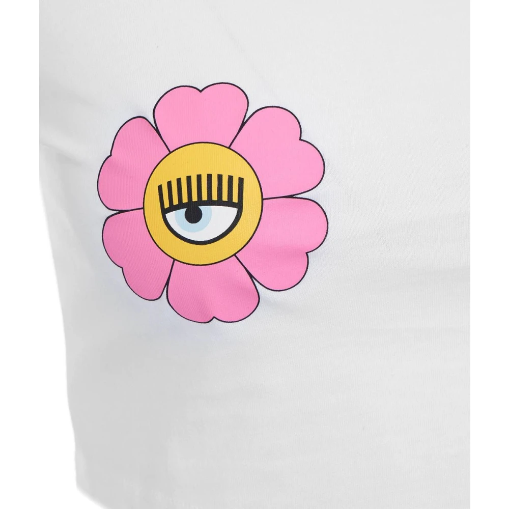 Chiara Ferragni Collection Korte Mouw T-shirt White Dames