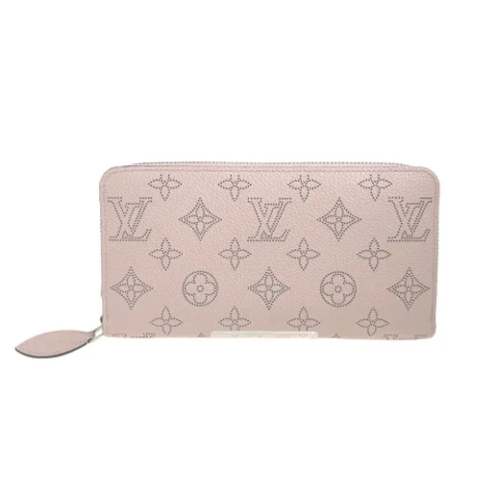 Pre-owned Rosa skinn Louis Vuitton lommebok