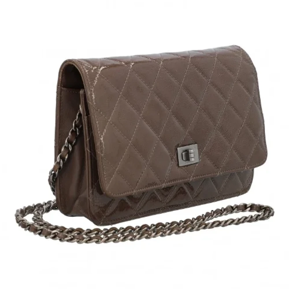 Chanel Vintage Pre-owned Leather crossbody-bags Red Dames
