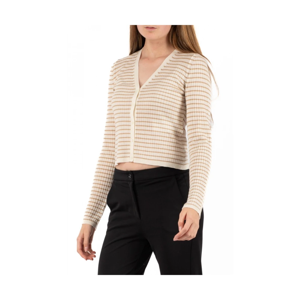 Max Mara Studio Elegante Studio Gebreide Top Beige Dames