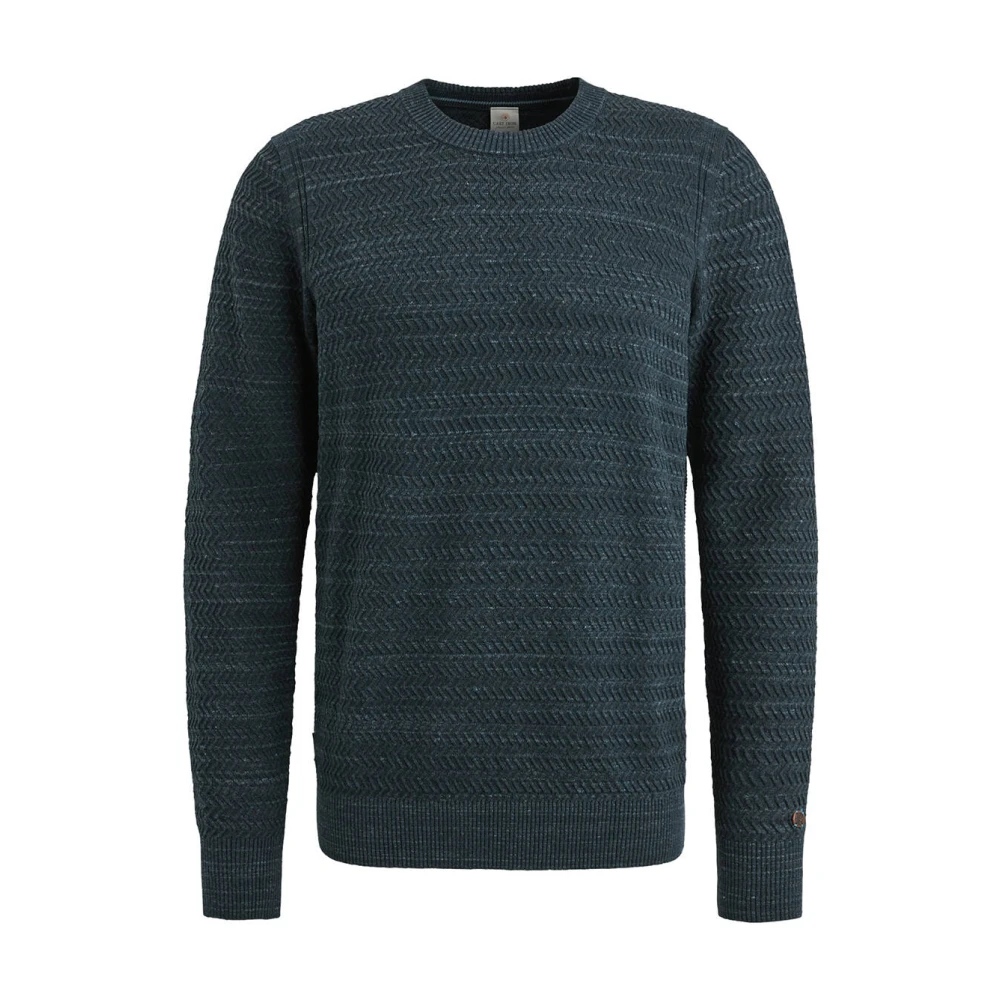 Cast Iron Crewneck Pullover Ckw2411353 Blue Heren