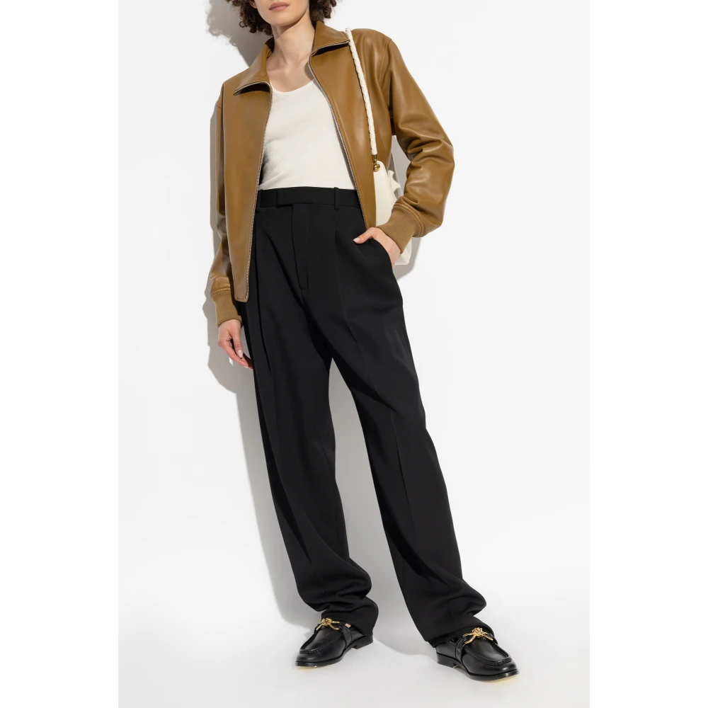 Bottega Veneta Leren jas Brown Dames
