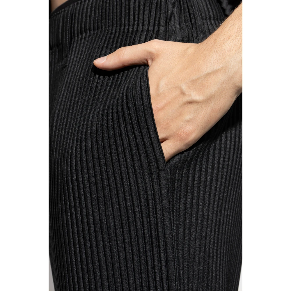 Issey Miyake Geplooide broek Black Heren