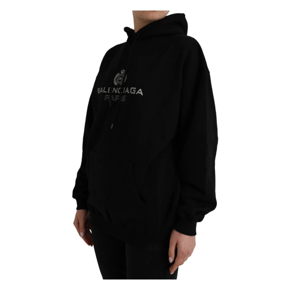 Balenciaga Hoodie met capuchon Black Dames