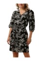 robe-brodee-col-en-v-noir-midi