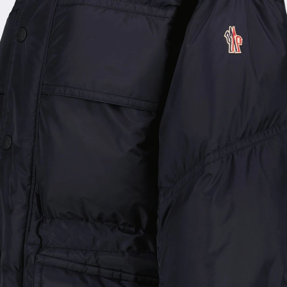 Moncler Brigues Gewatteerde Jas Blue Heren
