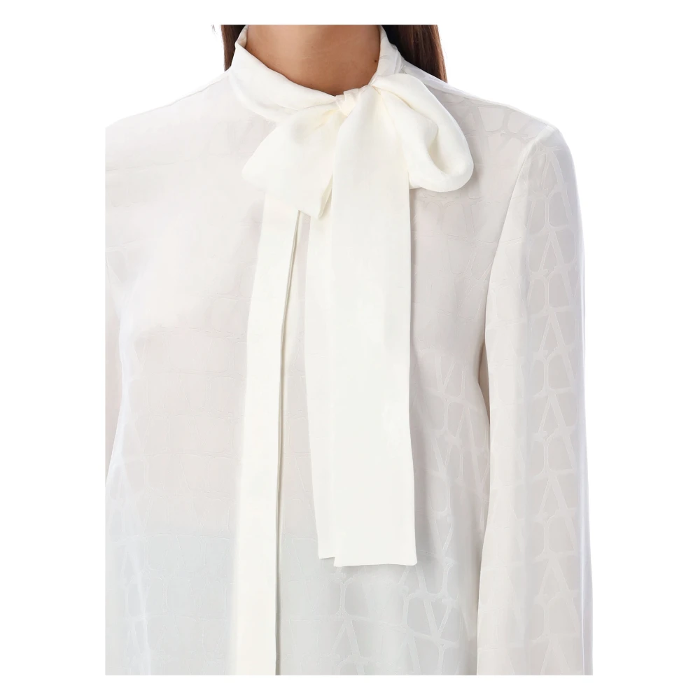 Valentino Garavani Iconografisch Toile Overhemd White Dames