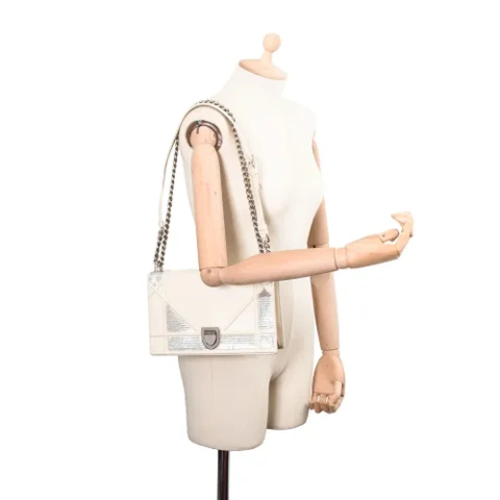 Dior Vintage Pre-owned Leather dior-bags White Dames