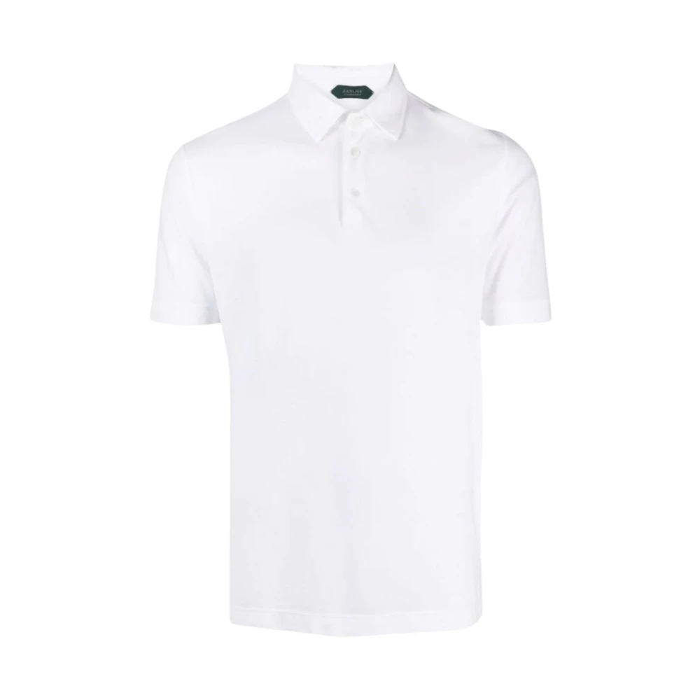 Zanone Witte Polo Ice Cotton T-shirts White Heren