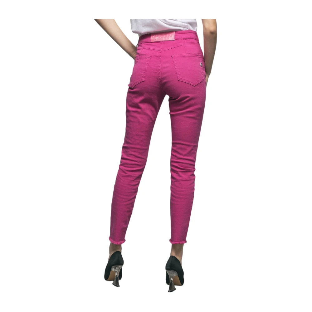 Gaëlle Paris Smalle Jeans Pink Dames