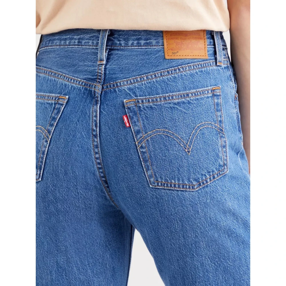 Levi's Cropped Jeans Blue Dames
