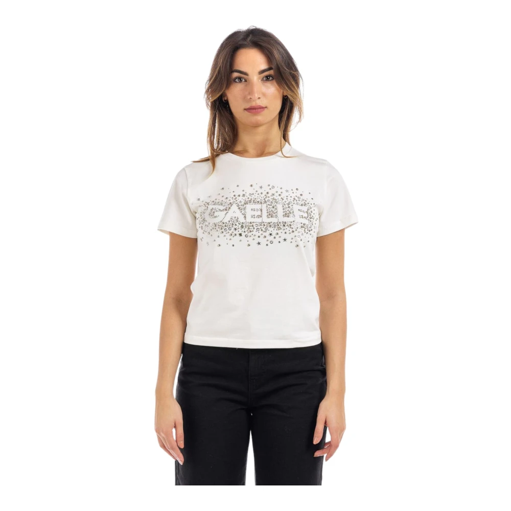 Gaëlle Paris Korte Mouw T-shirt White Dames