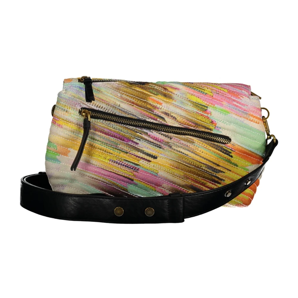 Desigual Gele Schoudertas met Afneembare Banden Multicolor Dames