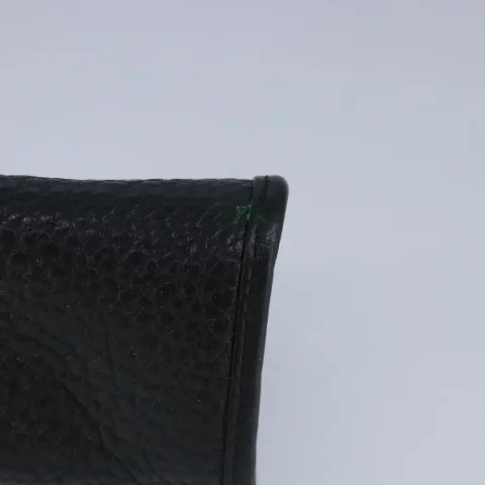 Dior Vintage Pre-owned Leather wallets Black Dames