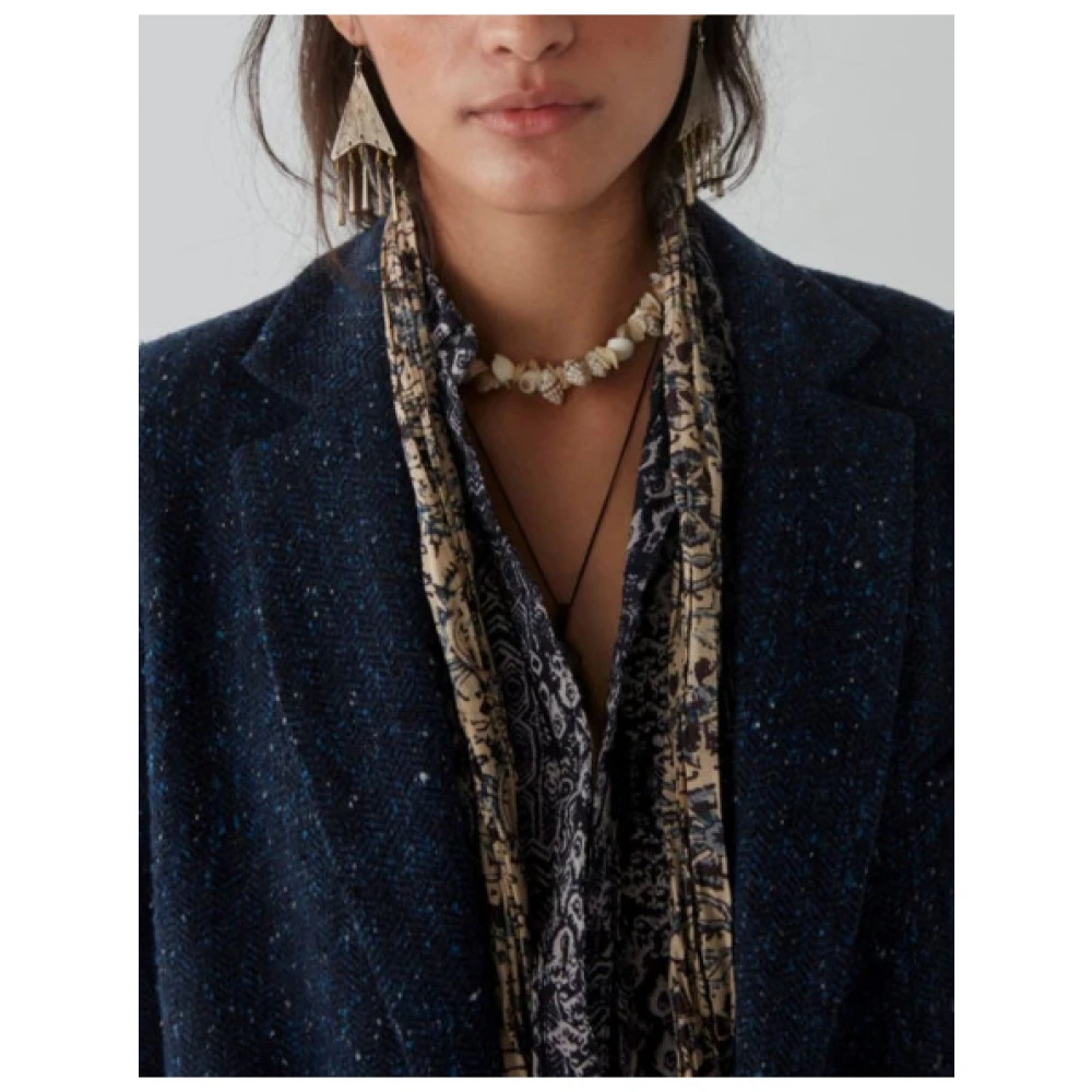 Maison Hotel Azalea Blazer met Sprinkle-patroon Blue Dames