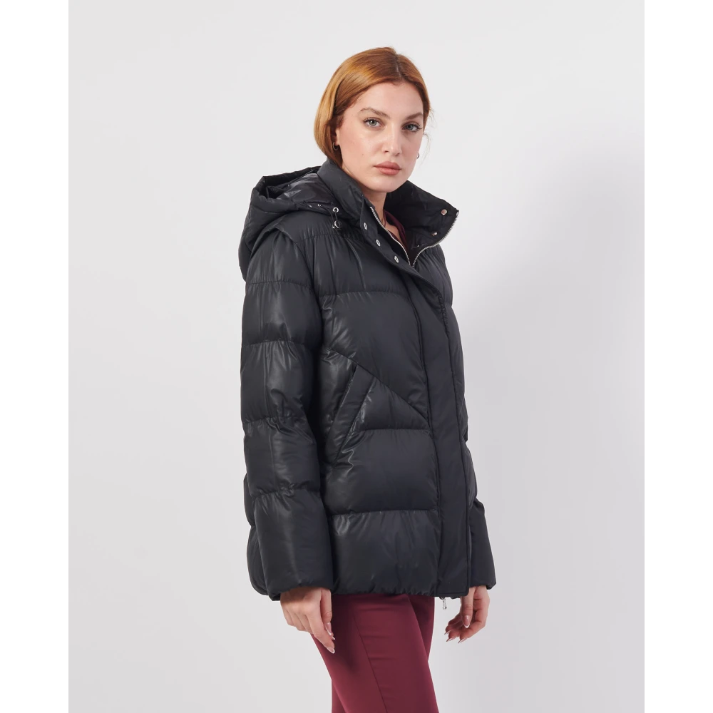 PATRIZIA PEPE Zwarte Elegante Jurk Black Dames