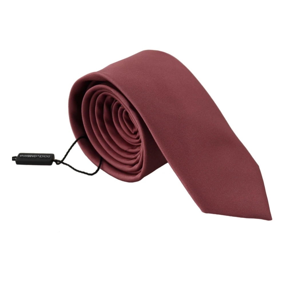Dolce & Gabbana Men's Pink Ties, One Size, Silk Tie - Fashionable And Elegant `S Accessory