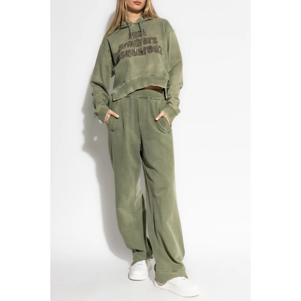 Dsquared2 Hoodie Green Dames
