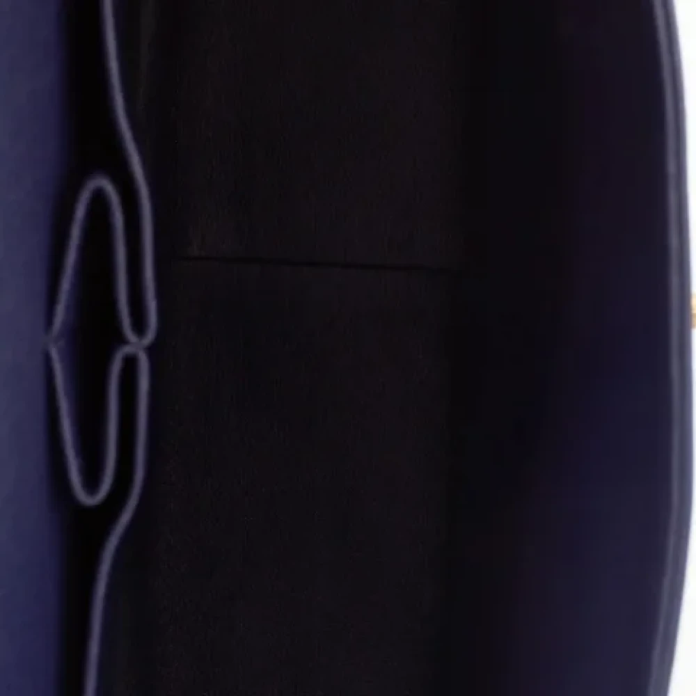 Chanel Vintage Pre-owned Leather chanel-bags Blue Dames