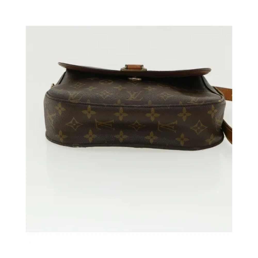 Louis Vuitton Vintage Tweedehands Bruin Canvas Louis Vuitton Schoudertassen Brown Dames