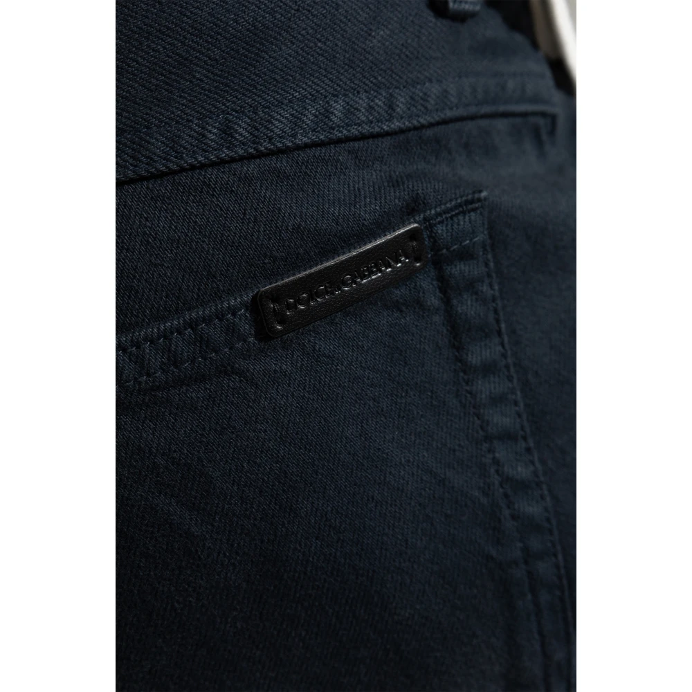 Dolce & Gabbana Jeans met logo Blue Heren