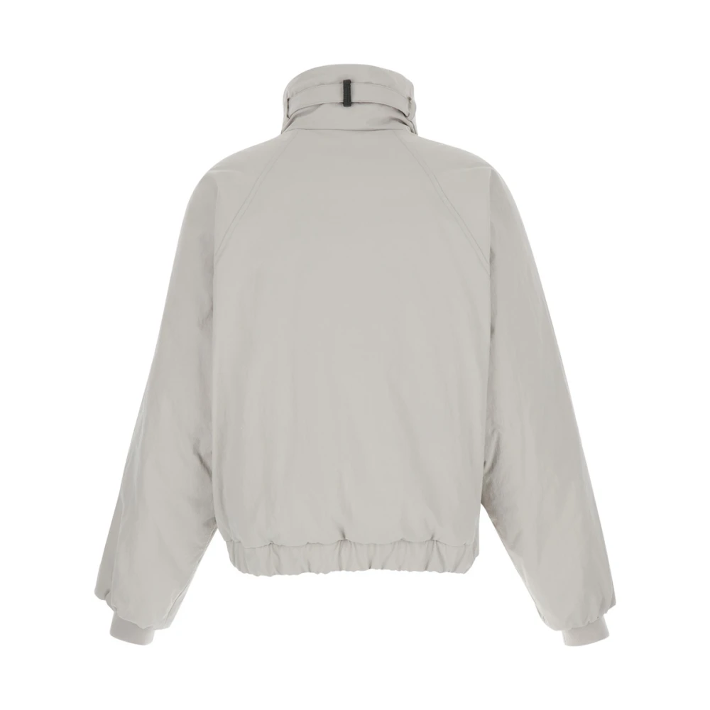 BRUNELLO CUCINELLI Grijze gewatteerde jas met riem Gray Dames