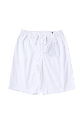 enfants-shorts-casual-coton-blanc