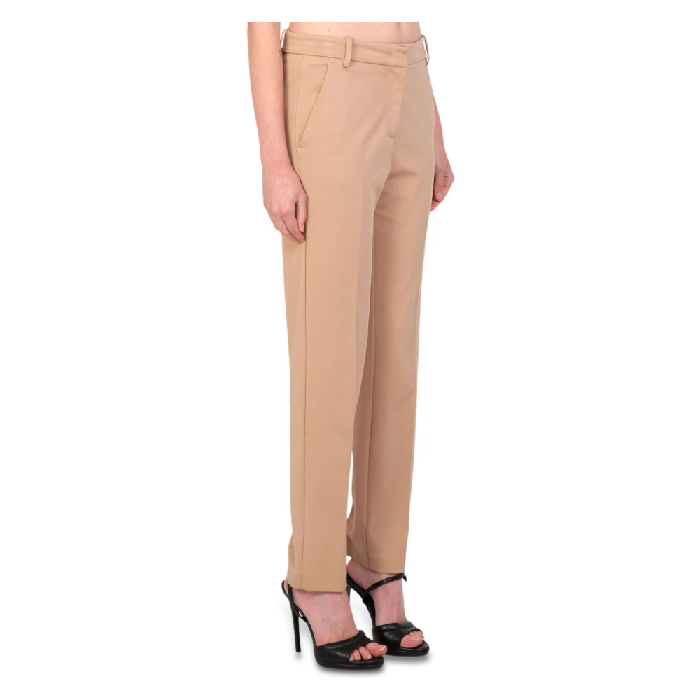 pinko Stijlvolle Cigarettebroek Beige Dames