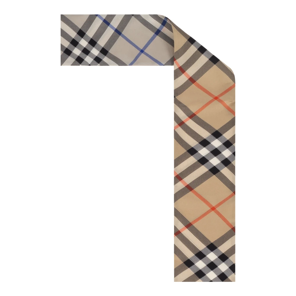 Burberry Zijden sjaal Beige Unisex