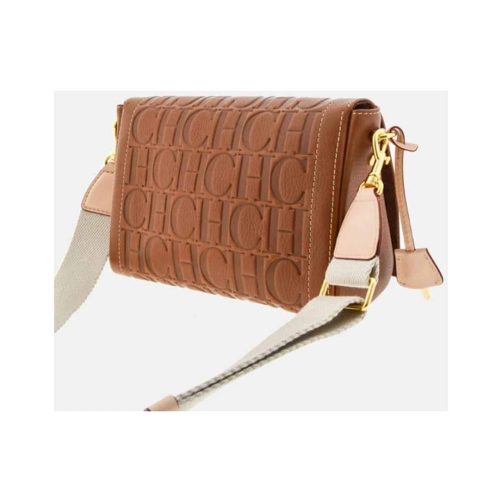 Carolina Herrera Vergrendelde Crossbody Tas Andy Stijl Brown Dames
