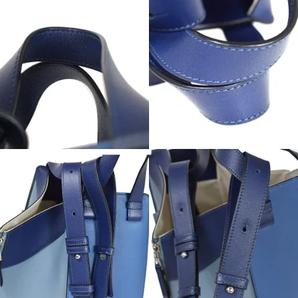 Loewe Pre-owned Leather handbags Blue Dames
