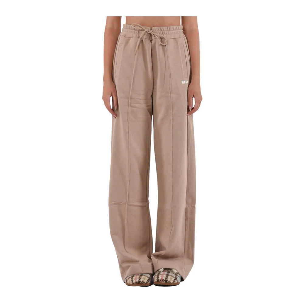 Trousers > Wide Trousers - - Msgm - Modalova