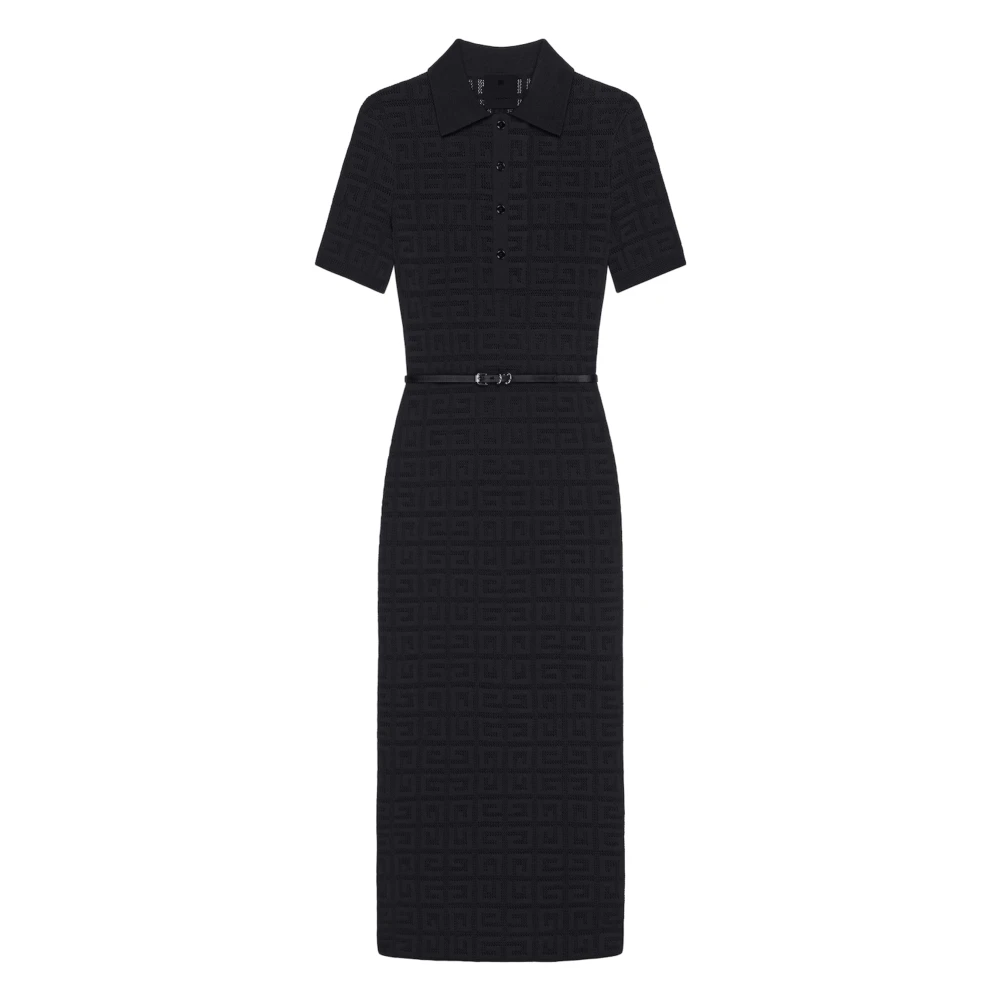Givenchy Voyou Polo Stijl Jurk Black Dames