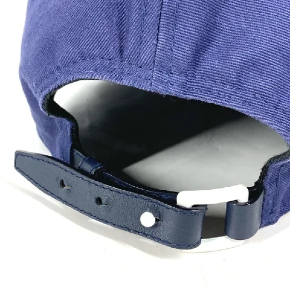 Valentino Vintage Pre-owned Cotton hats Blue Heren