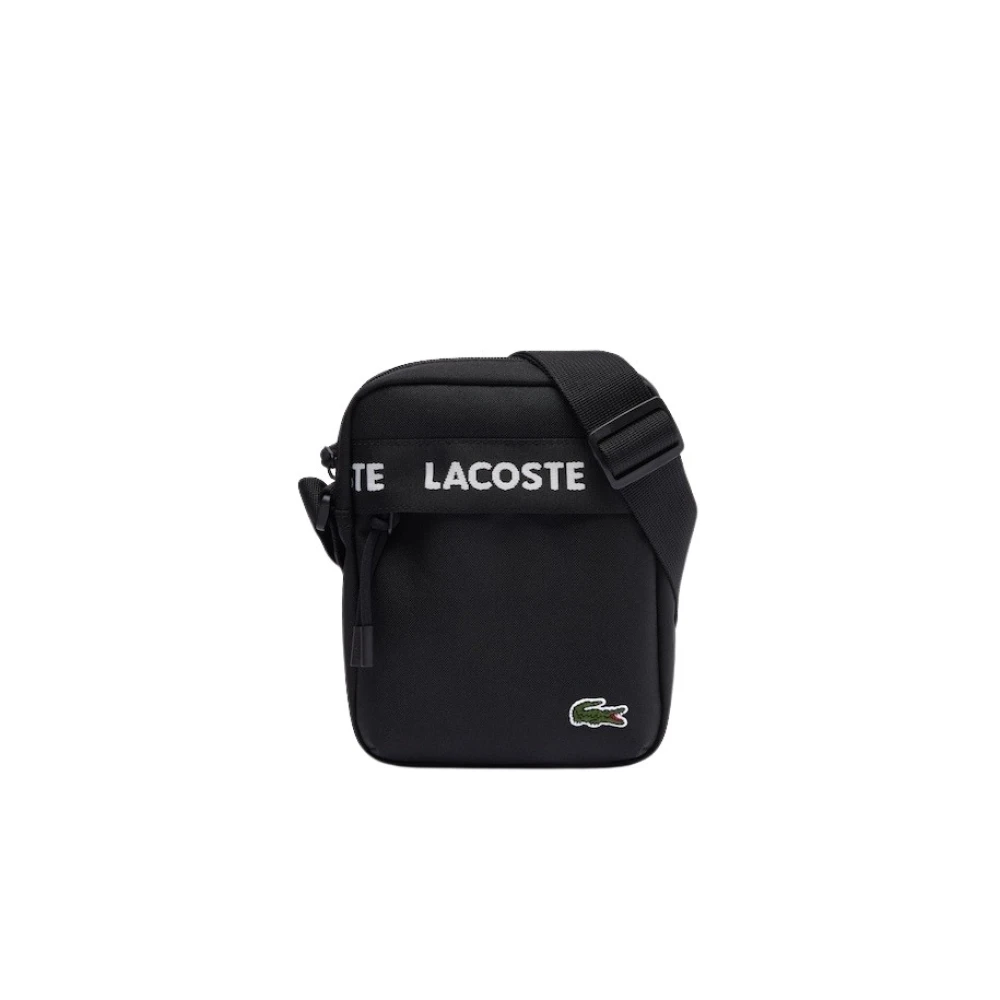 Lacoste Neocroc Logo Schoudertas Heren Zwart Black Heren