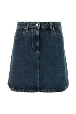 High-waisted Denim Skirt